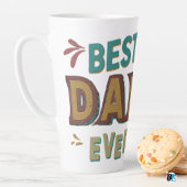 Best Dad Ever Modern Photo Vaderdag Latte Mok