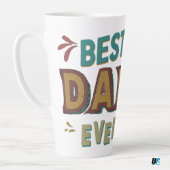 Best Dad Ever Modern Photo Vaderdag Latte Mok