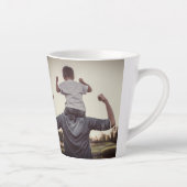 Best Dad Ever Modern Photo Vaderdag Latte Mok (Rechts)