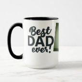 Best Dad Ever Modern Photo Vaderdag Mok (Links)