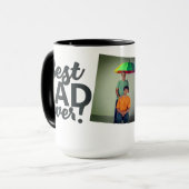 Best Dad Ever Modern Photo Vaderdag Mok (Voorkant links)