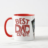 Best Dad Ever Modern Photo Vaderdag Mok (Links)