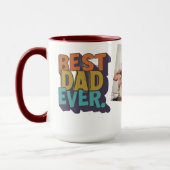 Best Dad Ever Modern Photo Vaderdag Mok (Links)