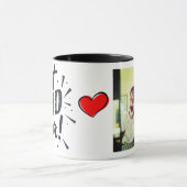 Best Dad Ever Modern Photo Vaderdag Mok (Midden)