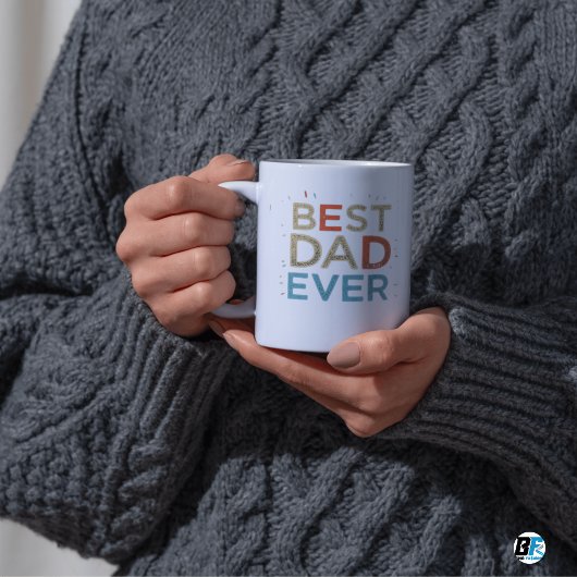 Best Dad Ever Modern Photo Vaderdag Mok