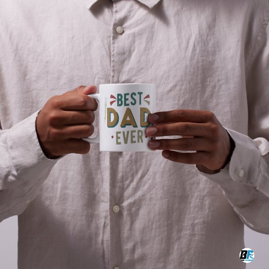 Best Dad Ever Modern Photo Vaderdag Mok