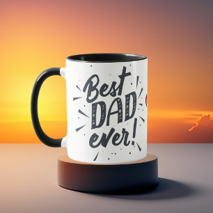 Best Dad Ever Modern Photo Vaderdag Mok