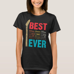 Best Dad Ever Music Guitar Musician Vaderdag G T-shirt