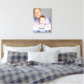 Best Dad Ever Name Quote Family Design Canvas Afdruk (Insitu (Slaapkamer))