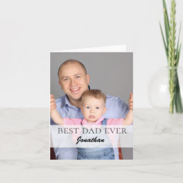 Best Dad Ever Name Quote Family Design Feestdagen Kaart
