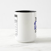 Best Dad Ever Nutrition Facts Father's Day Mok (Midden)