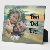Best Dad Ever Ocean Sunset 0735 Fotoplaat (Zijkant)