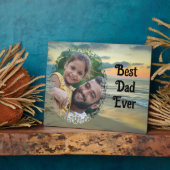 Best Dad Ever Ocean Sunset 0735 Fotoplaat (Zijkant)