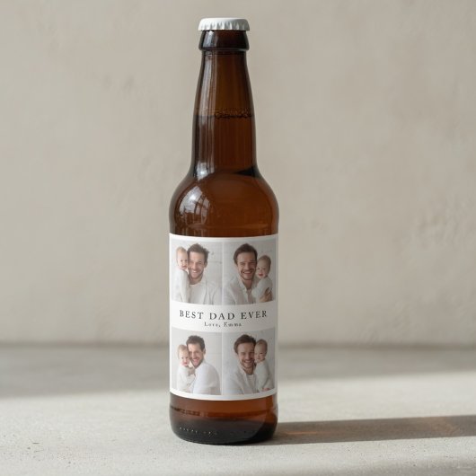 Best Dad Ever Personalized Bier Etiket