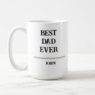 Best Dad Ever Personalized Custom NameCoffee Mug Koffiemok