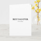 Best Dad Ever Personalized Greeting Card Kaart (Gele Bloem)
