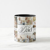 Best Dad Ever Personalized Photo Collage keepsake Mok (Midden)