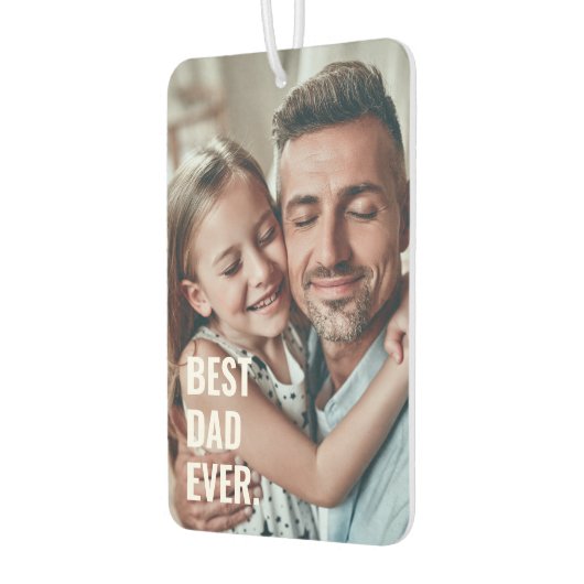 Best Dad Ever Photo Air Freshener Luchtverfrisser (Links)