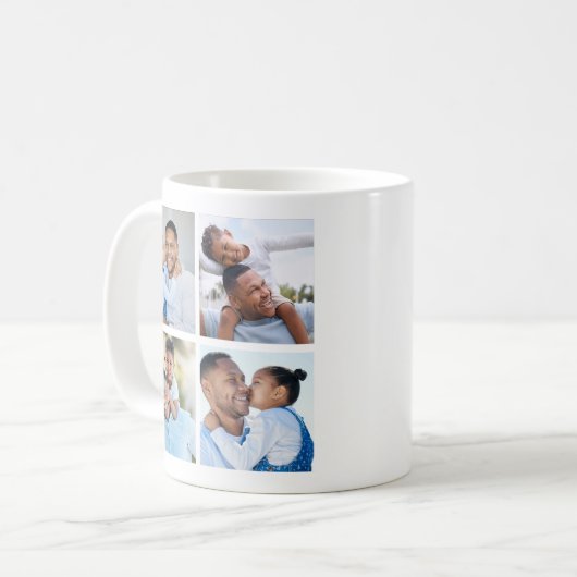 Best Dad Ever Photo Collage Koffiemok (Voorkant links)