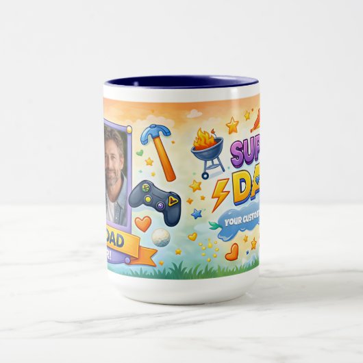 Best Dad Ever Photo Collage Mugs Mok (Midden)