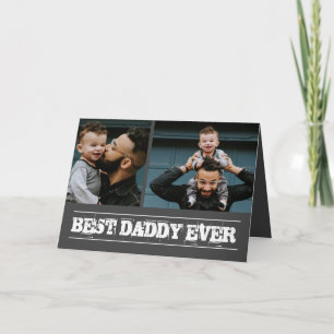 Best Dad Ever Photo Collage Vaderdag Kaart