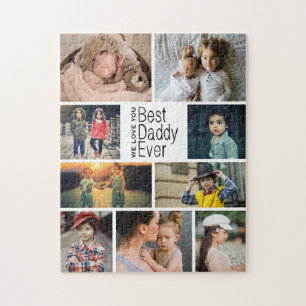 Best Dad Ever Photo Collage Vaderdag Legpuzzel