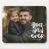 Best Dad ever Photo Father's Day Gift Daughter Muismat (Voorkant)