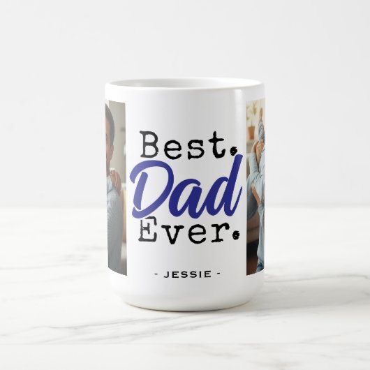 Best Dad Ever Photo Father's Day Koffiemok (Center)