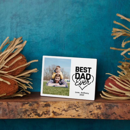Best Dad Ever photo Fotoplaat (Zijkant)