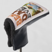 Best Dad Ever Photo Groovy Retro Typografie Golfheadcover (3/4 voorkant)