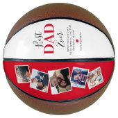 Best Dad Ever Photo Keepsake Basketball Basketbal (Voorkant)