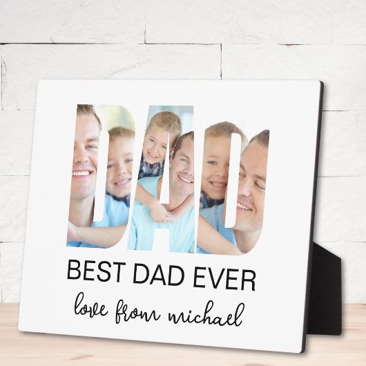 Best Dad Ever Photo Letter Fotoplaat
