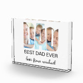 Best Dad Ever Photo Letter Photo Block Fotoblokken (Rechts)
