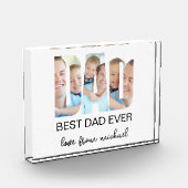 Best Dad Ever Photo Letter Photo Block Fotoblokken (Links)