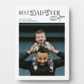  Best Dad Ever Photo Modern Fathers Day Gifts Fotoplaat (voorkant)