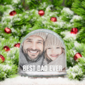 Best dad ever photo sneeuwbol (Kerstmis)