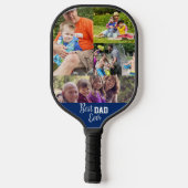 Best DAD ever Photo Template Navblue Pickleball Paddle (Achterkant)