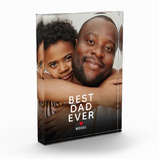 Best Dad Ever Photo Vaderdag Fotoblokken (Links)