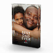 Best Dad Ever Photo Vaderdag Fotoblokken (Rechts)