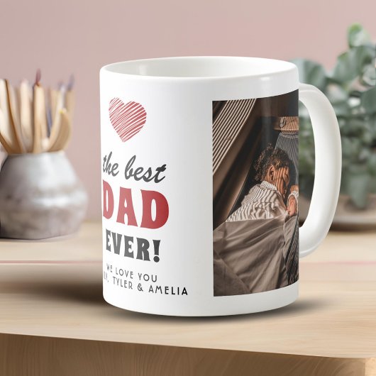 Best Dad Ever Red Heart 2 Foto Koffiemok