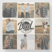 Best Dad Ever Stone Onderzetter (Voorkant)