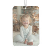 Best Dad Ever Teak Wood Photo Luchtverfrisser (Achterkant)