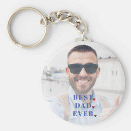 Best dad ever typografie foto in het algemeen sleu sleutelhanger