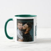 Best Dad Ever Typography Gepersonaliseerd Mok (Links)