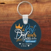 Best Dad Ever Typography Sleutelhanger (Voorkant)