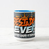 Best Dad Ever Urban Graffiti Edition Father’s Day Tweekleurige Koffiemok (Center)