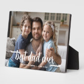 Best Dad Ever Vaderdag Foto Fotoplaat (Zijkant)