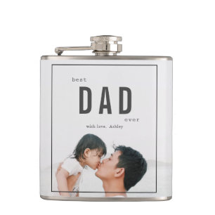 Best Dad Ever Vaderdag Foto Heupfles