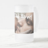 Best Dad Ever Vaderdag Foto Matglas Bierpul (Voorkant rechts)