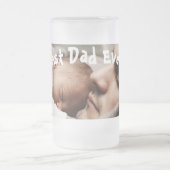 Best Dad Ever Vaderdag Foto Matglas Bierpul (Center)